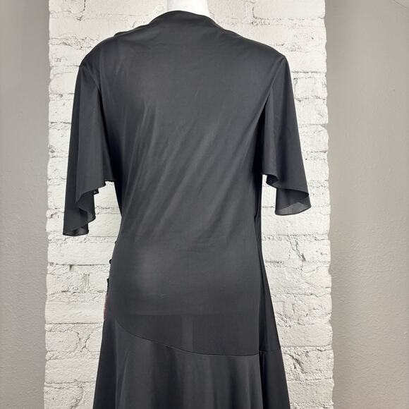 Vintage Disco Wrap Beaded Dress - Picture 10 of 13